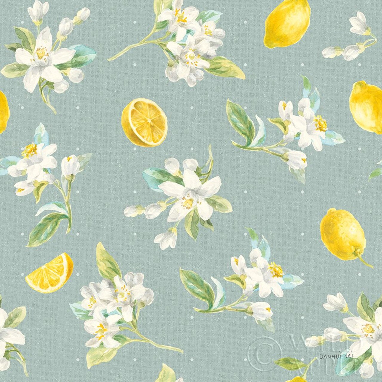 Floursack Lemon Pattern III Poster Print by Danhui Nai - Item # VARPDX45796